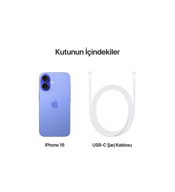Apple iPhone 16 256GB Laciverttaş (Apple Türkiye Garantili)