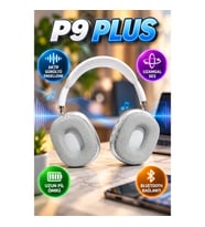 P9 Plus Beyaz Bluetooth Kulak Üstü Kulaklık – Uzamsal Ses ve Aktif Gürültü Engelleme