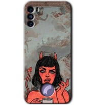 Reeder S19 Max Pro S Kılıf HD Desen Baskılı Arka Kapak - Devil Girl