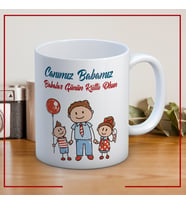 Canımız Babamız Babalar Günü Kupa Bardak Baskılı Kahve Kupa Bardak-Mod2