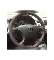 DİKİŞLİ DERİ DİREKSİYON KILIFI NOKTALI DERİ KIRMIZI DİKİŞLİ HONDA CİVİC VTEC 2 İÇİN HIZLI KARGO