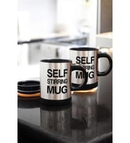 Yazılı Mug Kupa Karıştırıcı Özelliği Ve Paslanmaz Çelik