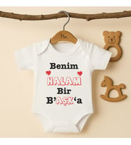 Pia Baby B33 %100 Pamuk Halam Bir Başka Yazılı Tasarlanabilir Bebek Body (Ekru)