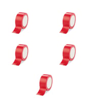 Omeyva Takviyeli Tamir Bandı - İzolasyon Onarım Çadır Bandı - Kırmızı - 48 mm x 10 YRD - 5 Rulo