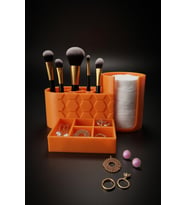 MYCRAFT3D Makyaj Organizer Çok Bölmeli  Pamukluk + Fırçalık + Takı Düzenleyici Masa Üstü Organizer