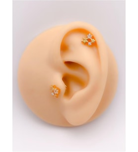Taşlı Yıldız Kümesi Kıkırdak Helix Tragus Piercing(1adet)