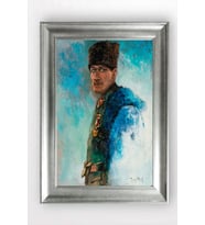 Gümüş Çerçeveli Atatürk Tablo a165