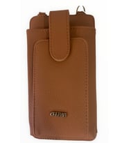 Ollbag OL-2037 Kadın Zincir Askılı Mini Çanta Cüzdan (Taba)