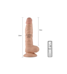 22 CM Titreşimli Realistik Penis - Real Extreme