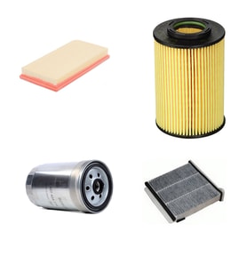 Filtre Bakım Seti Kia Carens II 2.0 CRDI Dizel 2002-2006 Hava + Yağ F + Yakıt F. + Polen Sardes