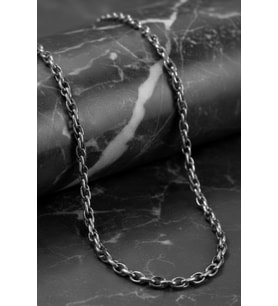 Erkek 6mm Yuvarlak Kral Model 316 L Çelik Kolye Zincir