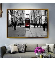 Altın Çerçeveli dekoratif tablo l1677 (Gold)