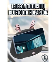 Bluetooth Hoparlör Telefon Tutuculu Akıllı Hoparlör Uzun Pil Ömrü - Lisinya