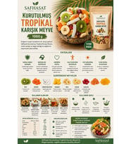 Safhasat Kurutulmuş Tropikal Karışık Meyve 1000 g
