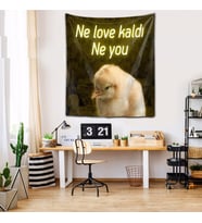 Ne Love Kaldı Ne You Yıkanabilir Leke Tutmaz Kumaş Duvar Örtüsü Duvar Halısı Tapestry (Karışık)