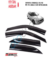 Toyota Corolla 1992-1998 Mugen Cam Rüzgarlığı Ön-Arka (Siyah)