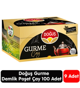 Doğuş Gurme Demlik Poşet Çay 100 Adet 9 Paket