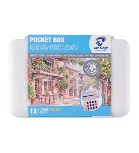 VAN GOGH RT20808632 POCKET BOX WATER COLOR - TABLET SULU BOYA (12+3 ) 15 RENK SET