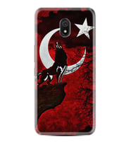 Xiaomi Redmi 8A 8 Pro 9C 9T 10C 11T Pro Kılıf Desenli Silikon Wolf and Moon 2 1381