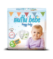 Mutlu Bebe Bebek Bezi 5 Numara - Junior 20 Adet