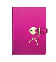 VICTORIA'S JOURNALS 1241-1913 HUSH HUSH KİLİTLİ 13x18cm 80gr.160YP.ÇİZGİLİ DEFTER KUTULU - KOYU PEMB