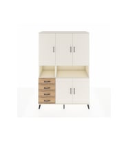 Hyperion Dolap 7 Raflı 4 Çekmeceli 5 Kapaklı 132x44x195 Aytaşı-Aytaşı/Çam