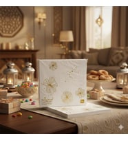 Ramazan Varaklı Çiçek Model Altın Peçete 20 Parça - Ramazan Sofra Peçetesi