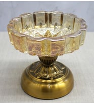 Northcity Metal Ayaklı Cam Küllük Alk4874 – Şık ve Dengeli Tasarım (16x14 cm)