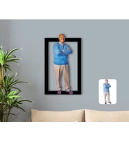 BK Gift Kişiye Özel Tam Boy Büyükbaba Karikatürlü 3D Ahşap Tablo-1