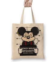 Çizgi Film Mickey Mouse Bez Çanta Uzun Saplı