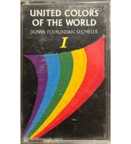 (Plak Değildir KASET tir) United Colors Of The World Dünya Folkundan Seçmeler 1 Kaset