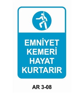 İŞ GÜVENLİĞİ UYARI LEVHASI 1 ADET PVC 21 X 29CM