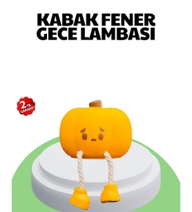 Şarjlı Pumpkin LED Masa Lambası Zamanlayıcılı Dokunmatik
