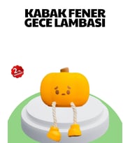 Şarjlı Pumpkin LED Masa Lambası Zamanlayıcılı Dokunmatik