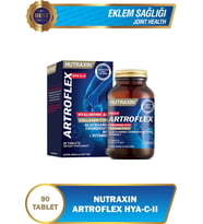 Nutraxin Artroflex HYA-C-II 90 Tablet–Tip II Kolajen, Glukozamin, MSM, Hyaluronik Asit Eklem Destek Takviyesi