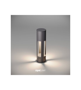 Curvex Bollard Alüminyum Çim Üstü Modern Bahçe Aydınlatması 35 Cm