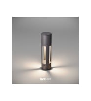 Curvex Bollard Alüminyum Çim Üstü Modern Bahçe Aydınlatması 35 Cm