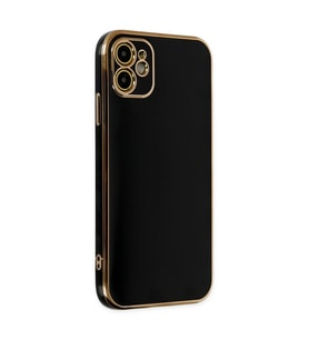 iPhone 12 Kılıf Volet Silikon - Siyah