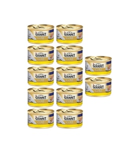 Gourmet Gold Kıyılmış Tavuklu Konserve Yetişkin Kedi Maması 12 x 85 G