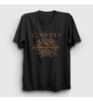 Presmono Unisex Siyah Band Müzik Creed T-Shirt 526470tt