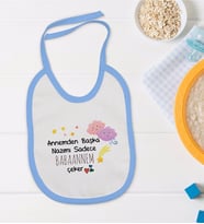 BK Kids Mavi Bebek Mama Önlüğü - Model 83