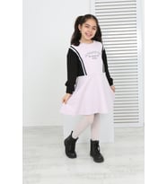 Toontoy Kız Çocuk Garni Detaylı Baskılı Elbise (Pembe)