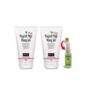 Kuyruk Yağı Masaj Jeli Plus: 2 Tane 50 ml Konsantre Formül Yanında Çörek Otu Yağı
