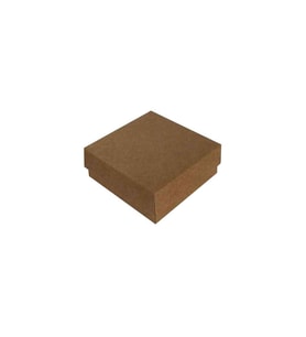 Komple Karton Kutu Düz Renk 8X8X3 CM (25 Adet)  Kraft