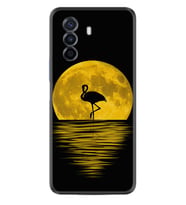 Huawei Nova Y70 Y90 Nova 9 SE  Kılıf Desemli Silikon Ay ve Flamingo 1775