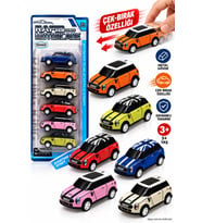 Mini Oyuncak Arabalar 6'lı Metal Gövdeli Çek Bırak Set