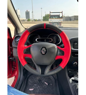 Clio 4 Faz 1 2014-2017 Araca Özel Direksiyon Kılıfı (ARACINIZIN DİREKSİYONUYLA TEYİT EDİNİZ)