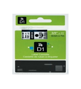 Dymo 40910 Şeffaf Üzerine Siyah Muadil Etiket