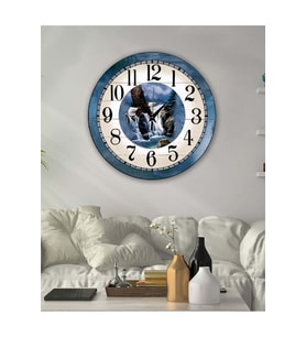 Retro Tasarımlı Duvar Saati 35X35 CM (Karışık)