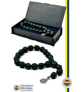 Fenerbahçe Orijinal Lisanslı Kokulu Andız Doğal Ahşap Tesbih Yeşil Hediyelik Ahşap Kutulu